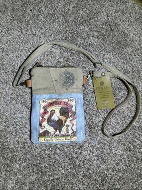 Clea Ray Crossbody Bag with Rooster Print